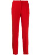 Courrèges Split Seam Mid-rise Trousers - Red
