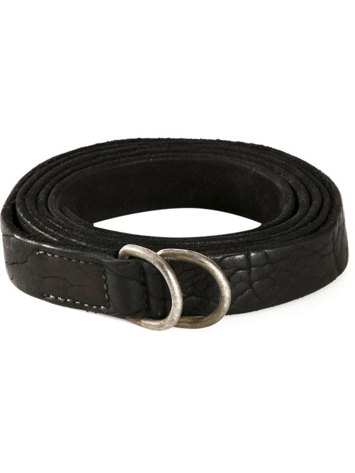 Guidi Distressed Belt - Black