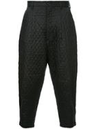 Comme Des Garçons Vintage Quilted Cuffed Trousers - Black