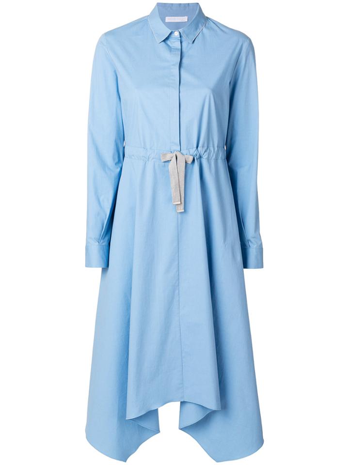 Fabiana Filippi Belted Shirt Dress - Blue