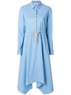 Fabiana Filippi Belted Shirt Dress - Blue