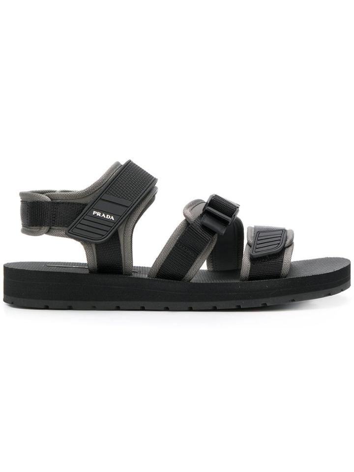 Prada Nebraska Sandals - Black