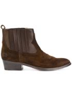 Golden Goose Deluxe Brand Suede Cowboy Style Boots - Brown