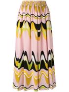 Emilio Pucci - Triangle Printed Midi Skirt - Women - Silk - 42, Silk