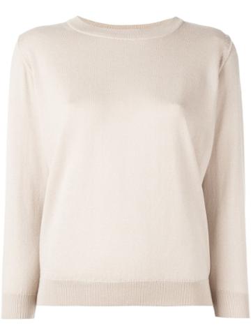 Edamame London 'susie' Relaxed Fit Jumper, Women's, Size: 2, Nude/neutrals, Silk/cotton/cashmere