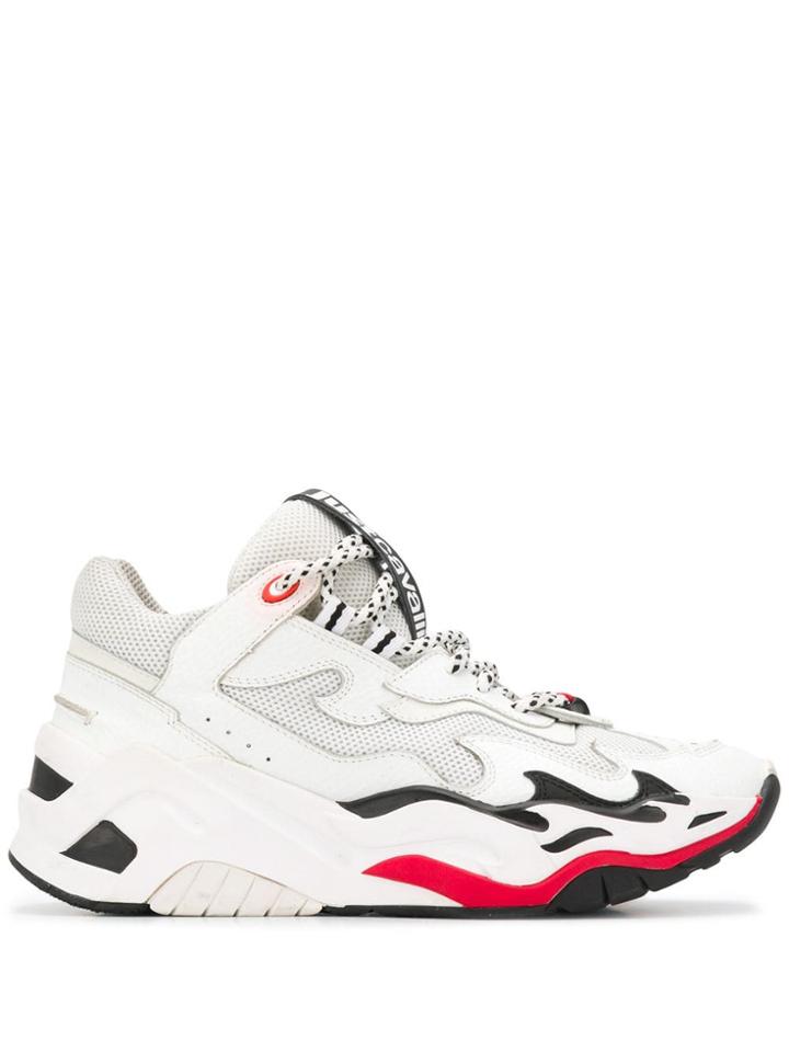 Just Cavalli Chunky Lace-up Sneakers - White