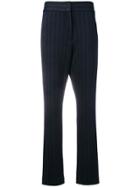 Odeeh Striped Tailored Trousers - Blue