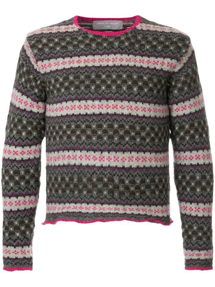 Comme Des Garçons Vintage Patterned Novelty Jumper - Multicolour