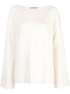 Dusan Loose-fitting Sweater - White