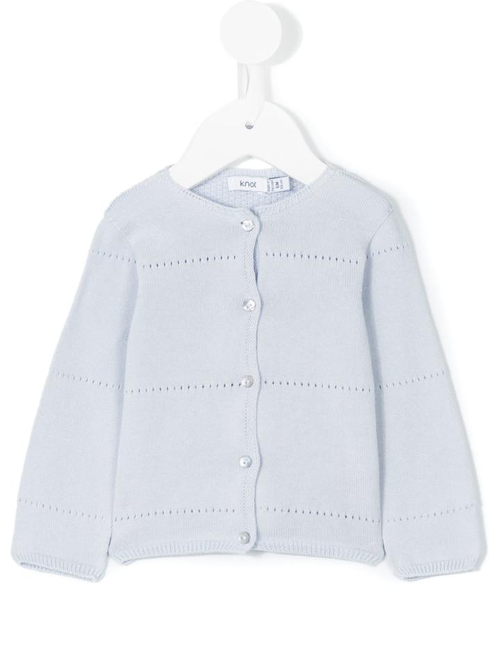 Knot - Alice Cardigan - Kids - Cotton - 6 Mth, Pink/purple