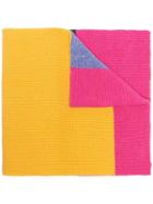 Ganni Rainbow Knit Scarf - 981 Rainbow