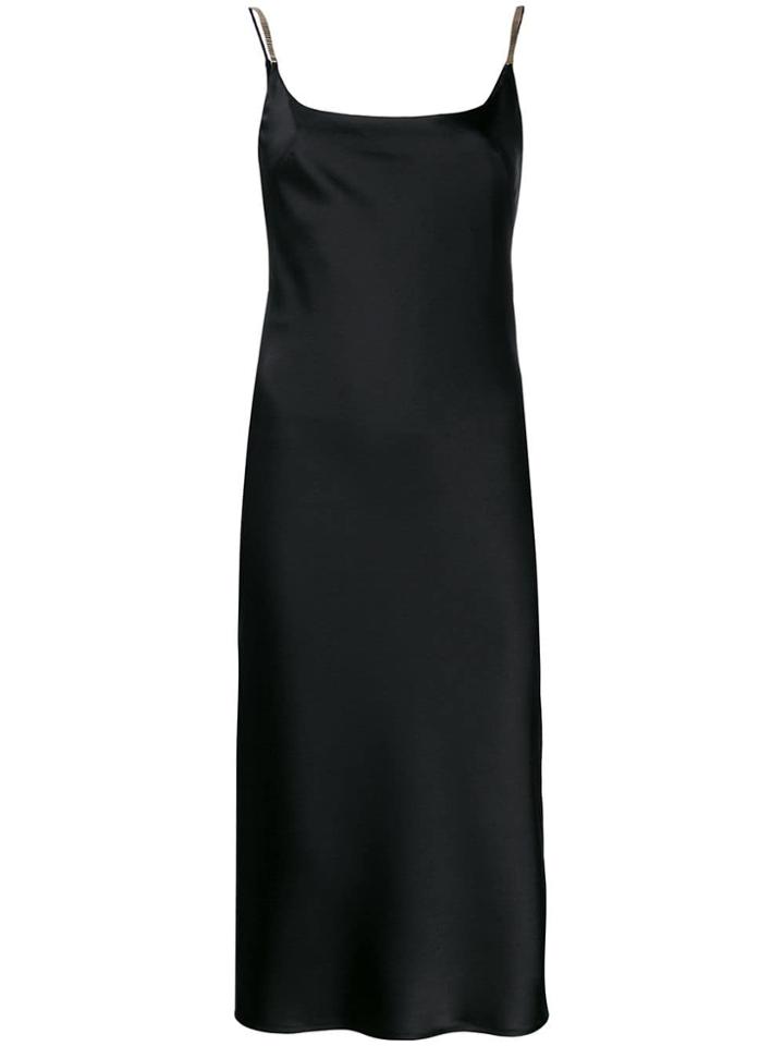 Galvan Christiane Slip Dress - Black