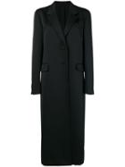 Prada Long Single-breasted Coat - Black
