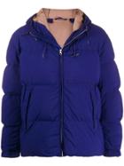 Ten C Hooded Puffer Jacket - Blue