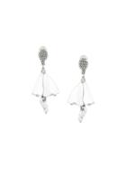 Oscar De La Renta 'mini Impatiens Flower' Earrings, Women's, Metallic