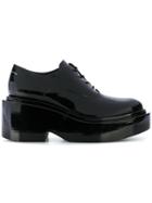 Mm6 Maison Margiela Platform Lace-up Shoes - Black
