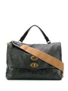 Zanellato Postina Medium Lustro Shoulder Bags - Black