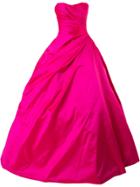 Romona Keveza Strapless Ball Gown - Pink & Purple