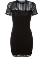 T By Alexander Wang Perforated Fitted Dress