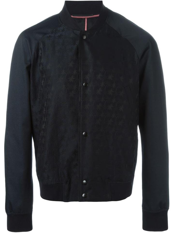 Ps By Paul Smith Palm Tree Jacquard Bomber Jacket