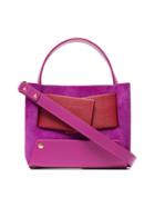 Yuzefi Pink And Red Dinky Leather And Suede Shoulder Bag - Pink &
