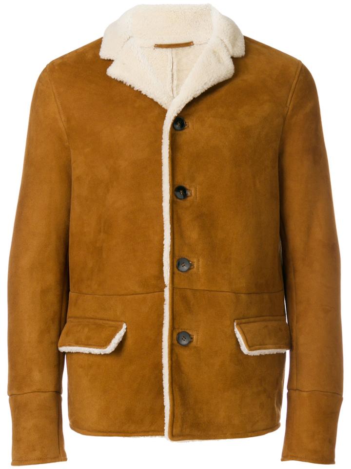 Valentino Sheepskin Jacket - Brown