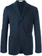 Boglioli Patch Pocket Blazer Jacket, Men's, Size: 48, Blue, Cotton/spandex/elastane/cupro