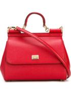 Dolce & Gabbana Sicily Tote, Women's, Red, Leather