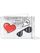 Love Moschino Glitter Clutch - Metallic
