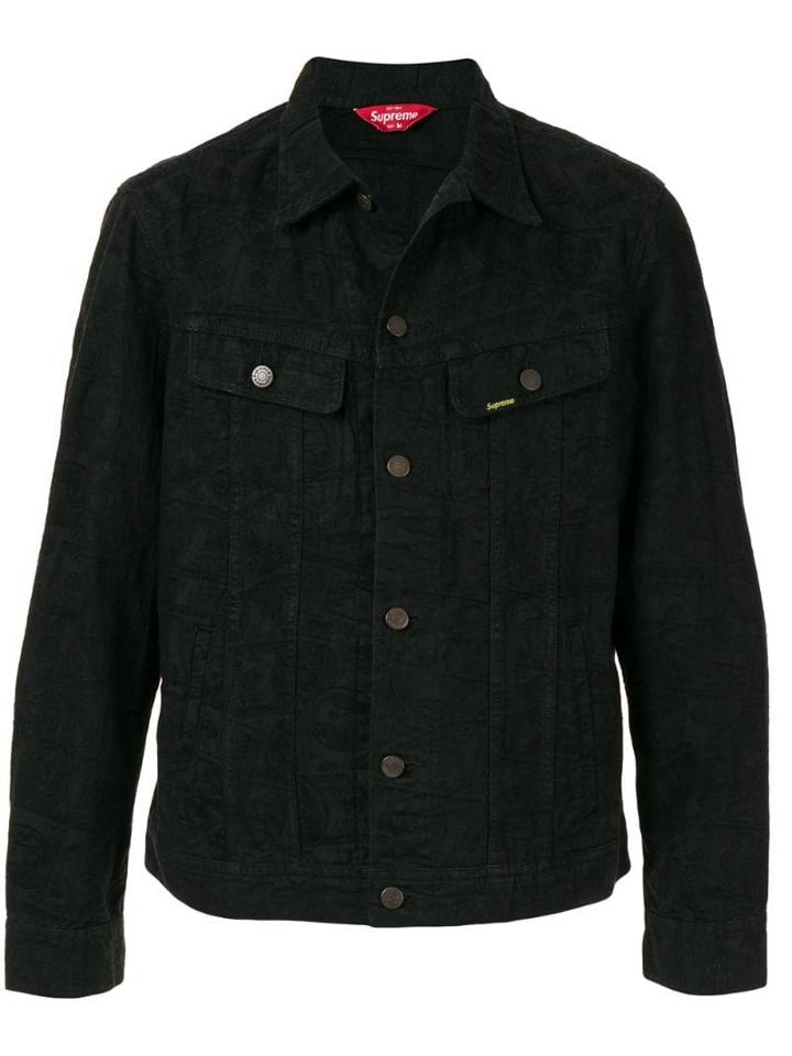Supreme 100 Dollar Bill Trucker Jacket - Black