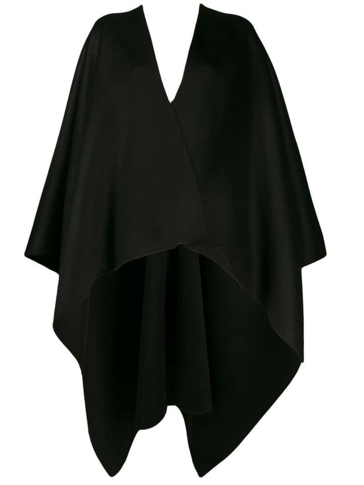 Joseph Asymmetric Knitted Poncho - Black
