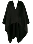 Joseph Asymmetric Knitted Poncho - Black