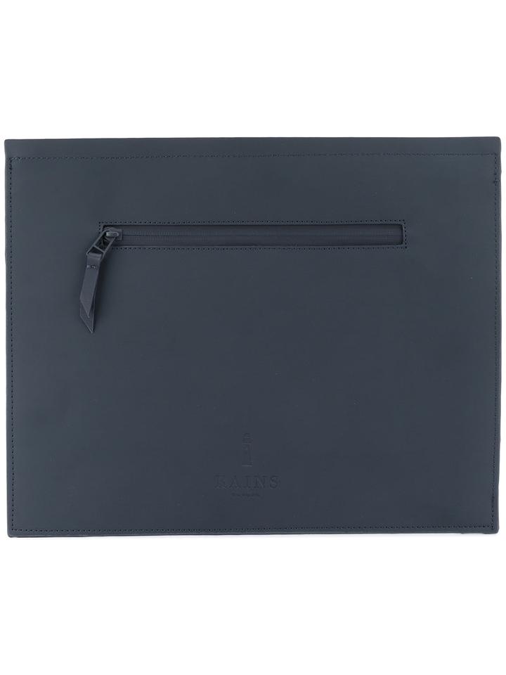 Rains - Large Envelope Clutch - Unisex - Polyester/polyurethane - One Size, Blue, Polyester/polyurethane