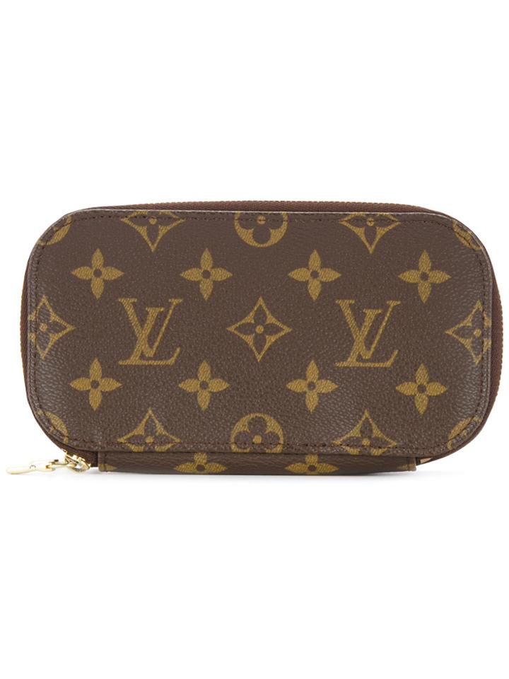 Louis Vuitton Vintage Trousse Blush Pm Cosmetic Monogram Pouch - Brown