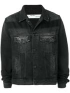 Off-white Printed Denim Jacket - Black