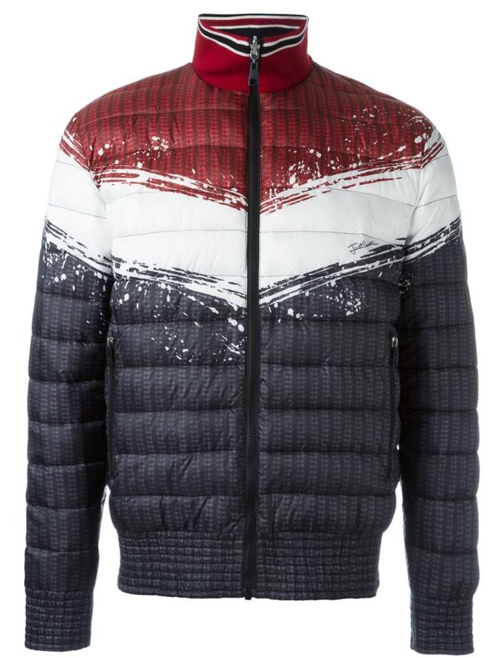 Just Cavalli Colour Block Padded Jacket