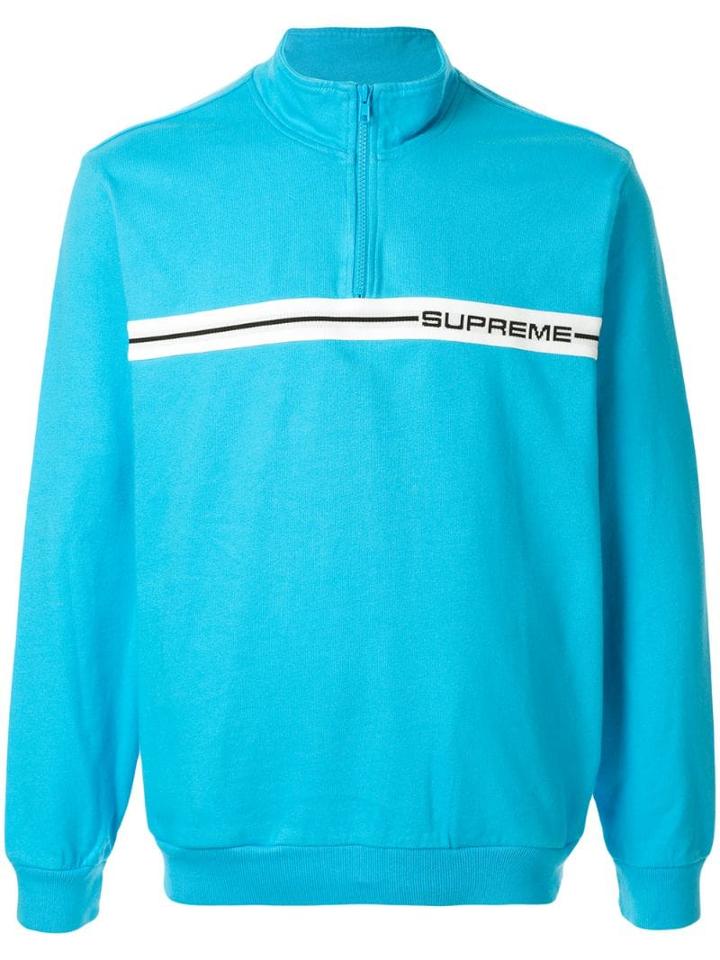 Supreme Half Zip Fleece - Blue