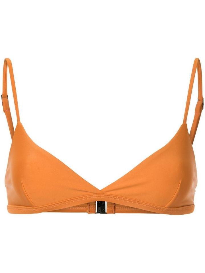 Matteau The Tri Crop Bikini Top - Yellow