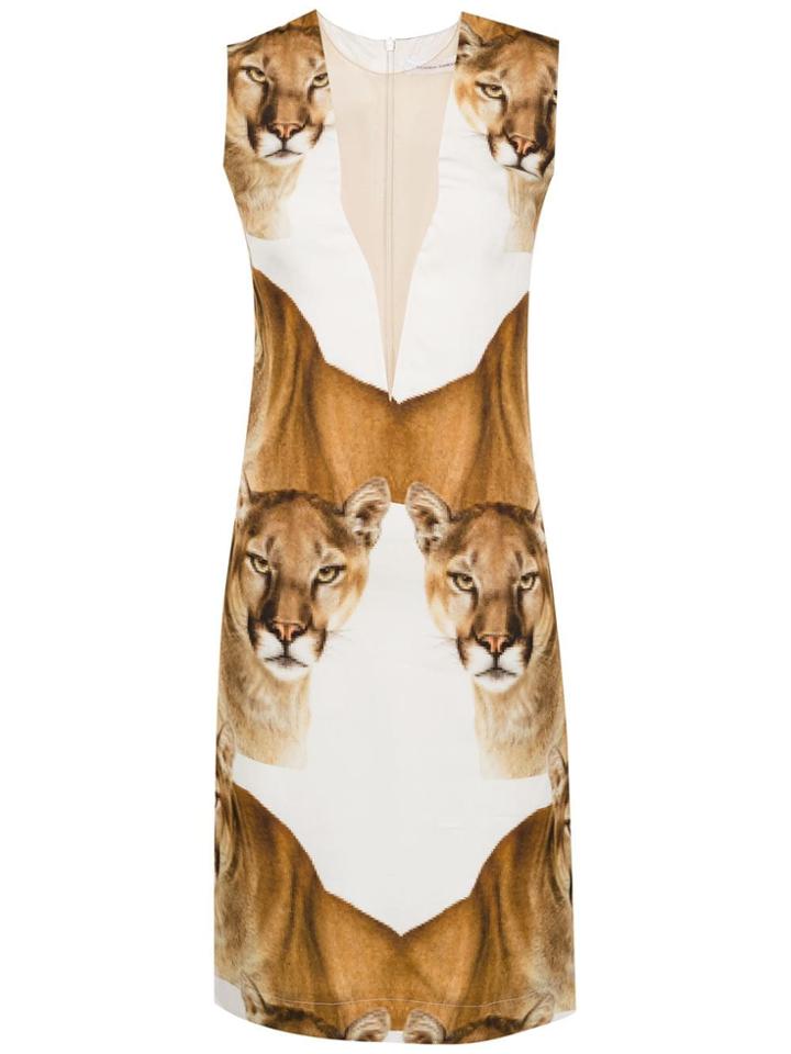 Gloria Coelho Leoa Silk Dress - White