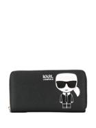 Karl Lagerfeld Ikonic Zip Wallet - Black