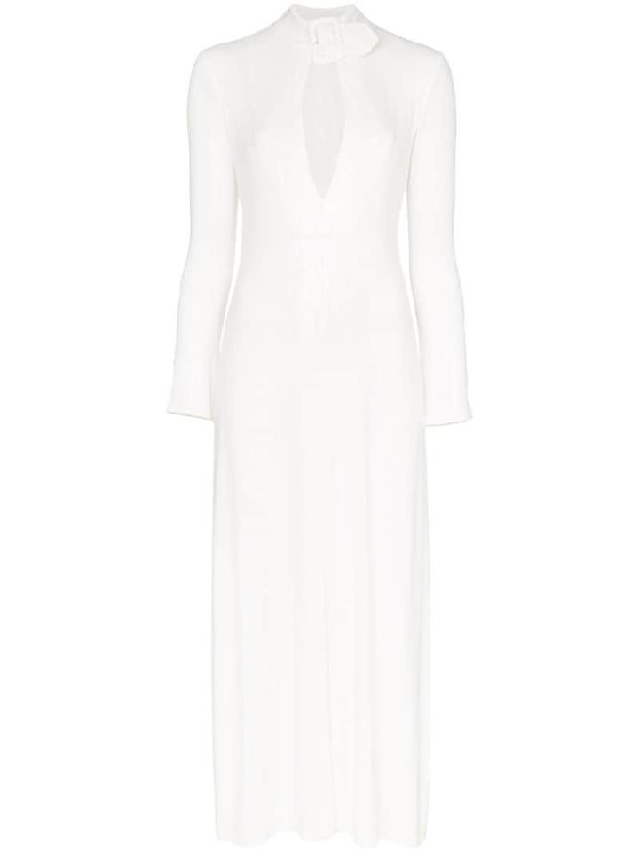 Attico Sequin-embellished Midi Dress - White