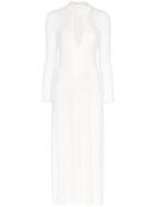 Attico Sequin-embellished Midi Dress - White