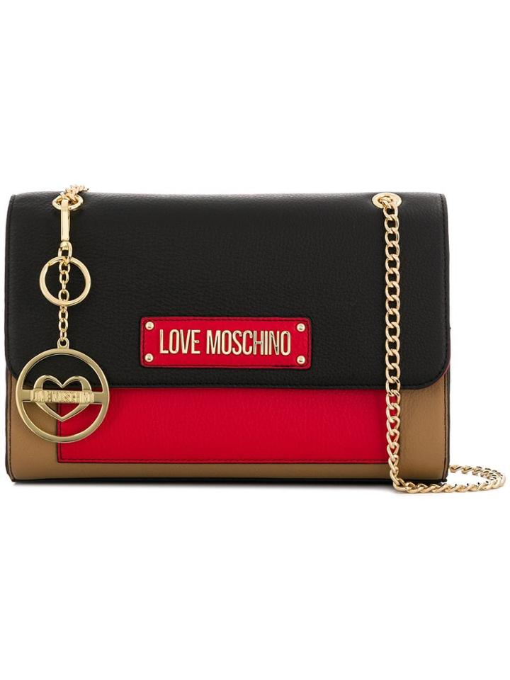 Love Moschino Panelled Shoulder Bag - Black