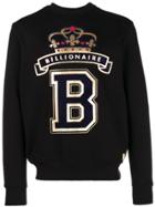 Billionaire Foiled Logo Sweatshirt - Black
