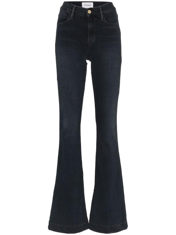 Frame Le High Flared Jeans - Black
