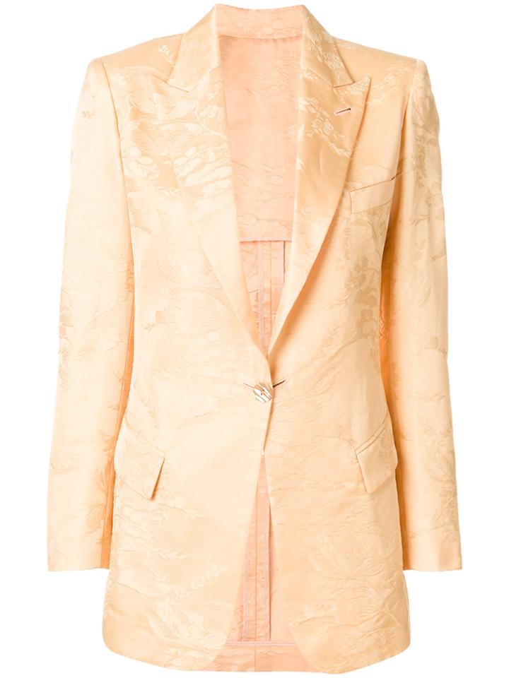 Jean Paul Gaultier Vintage Floral Jacquard Blazer - Pink & Purple