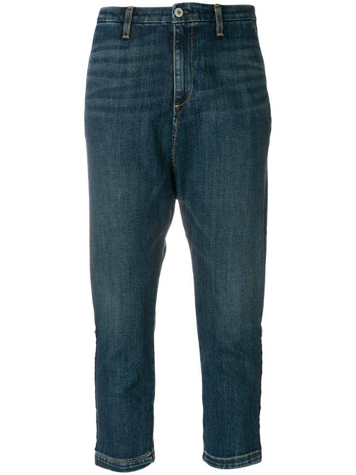 Nili Lotan Jackson Cropped Jeans - Blue