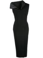 Greta Constantine Eremiel Midi Dress - Black