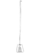 Versus Metallic (grey) Logo Tag, Women's, Calf Leather/metal