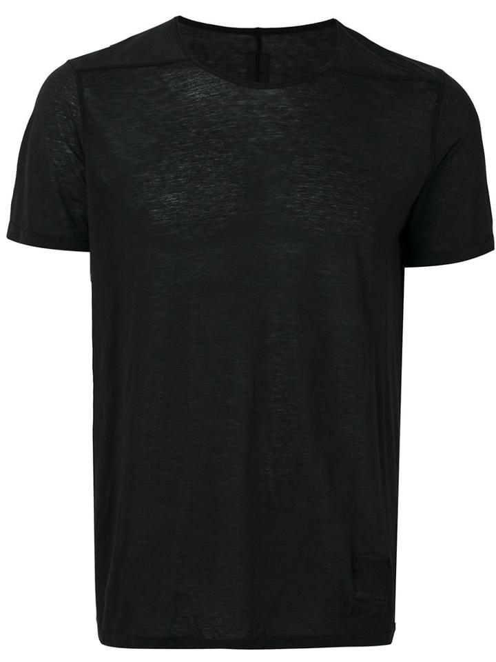 Rick Owens Drkshdw Fitted Crewneck T-shirt, Men's, Size: Small, Black, Cotton